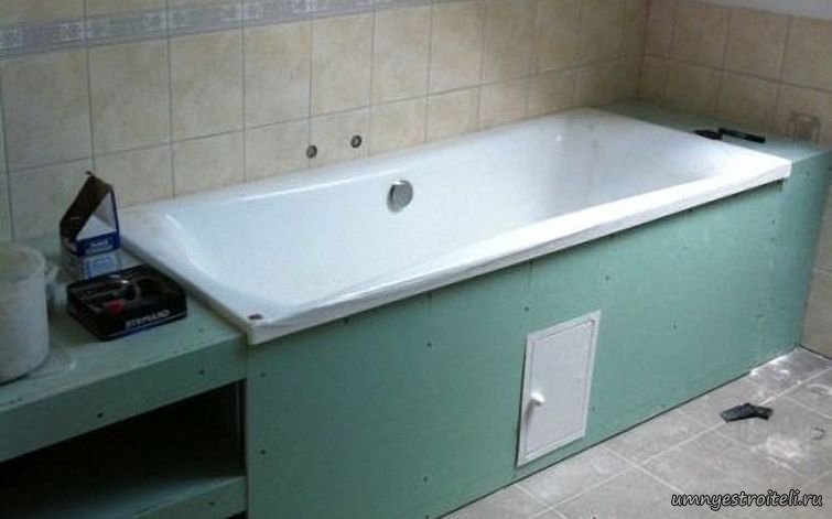 Видео ванная комната из гипсокартона своими руками