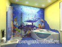 Мозаика фото. Ванная, кухня, зал, спальня, гостиная.