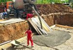 Производство бетонных работ.