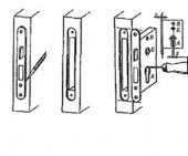 Как вставить замок в межкомнатную дверь.
