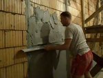 Цементная штукатурка простая.