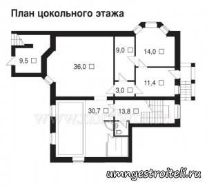 Проект коттеджа "Фэнтези".