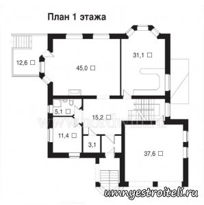 Проект коттеджа "Фэнтези".