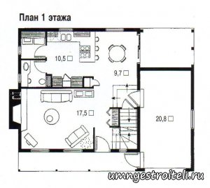 Проект коттеджа- Открытость света.