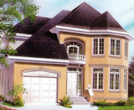 Проект коттеджа "Гармония линий".