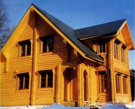 Проект коттеджа Элитный из бревна.