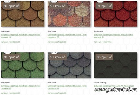 Битумная черепица цена
