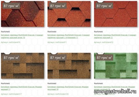 Битумная черепица цена