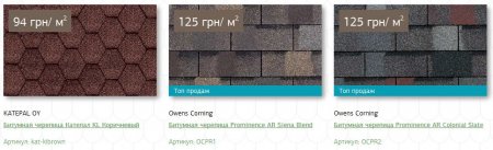 Битумная черепица цена