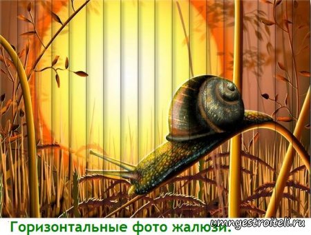 Горизонтальные жалюзи.