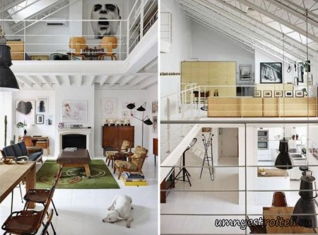 Комната на чердаке.