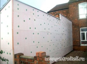 Утепление кирпичных стен