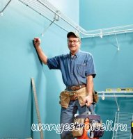 Подготовка креплений для предметов помещаемых на стену. Подготовка креплений для предметов помещаемых на стену.