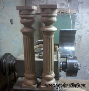 Деревянные балясины для лестниц.