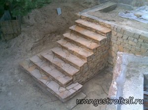 Лестница из дикого камня. Лестница из дикого камня.