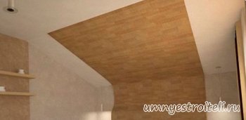 Как крепить ламинат к потолку