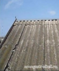 Шиферная кровля ремонт