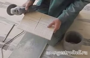 Как сделать отверстие в плитке под канализационную трубу.
