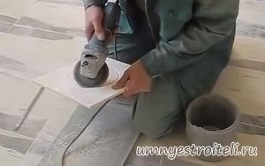 Как сделать отверстие в плитке под канализационную трубу.