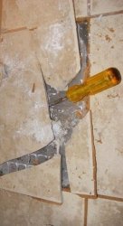 Как демонтировать одну плитку из объёма