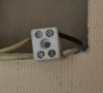 Соединение медного и алюминиевого провода под средством фарфоровой клеммы