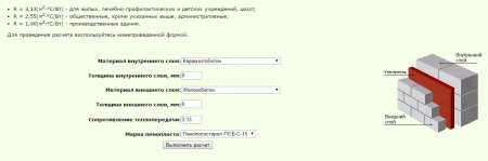 Теплотехнический расчет стены. Теплотехнический расчет наружных стен. Теплотехнический расчет онлайн.