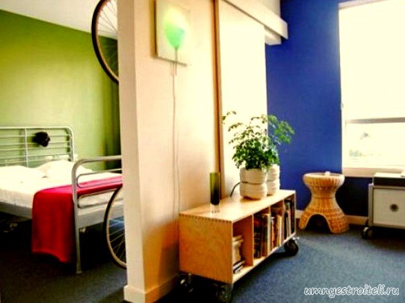 Визуально увеличить комнату в однокомнатной квартире