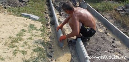 Укладка брусчатки.