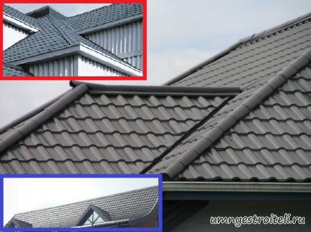 Вид кровельной черепицы - металлочерепица.