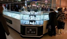 Освещение ювелирных торговых витрин