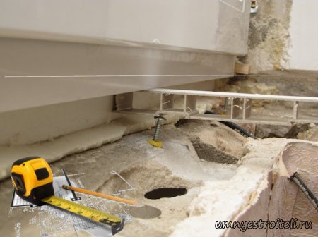 Процесс установки пластикового подоконника