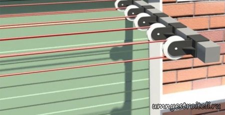 Внешняя стационарная сушилка на балкон