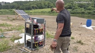 Видео - Жесткий тест солнечных батарей и оборудования Микроарт (Россия)