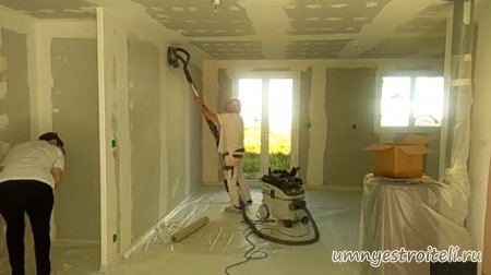 Покраска комнаты краскопультом