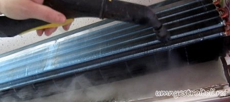 внутренняя очистка кондиционера от пыли
