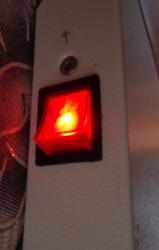 Сетевая кнопка в нагревательной панели перестала загораться