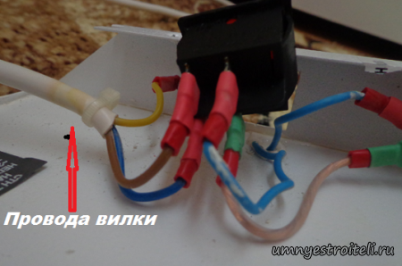 Если забыли как шли провода к кнопке