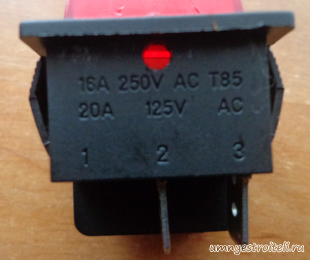 Характеристики кнопки от нагревательной панели