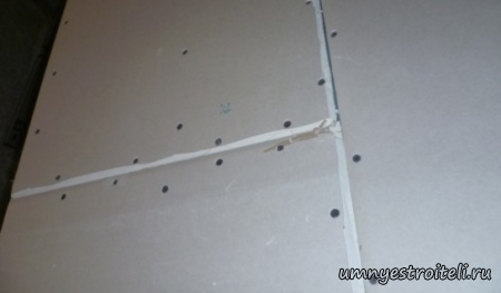 расход количества саморезов на горизонтальный стык гипсокартона