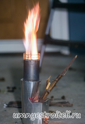 походная печька щепочница