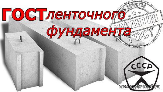 ГОСТ ленточного фундамнта