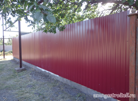 Заборы из профнастила Горловка