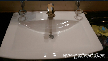 Реставрация скола мойки после