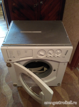 Hotpoint Ariston 5 кг отжим 1000 оборотов вид сверху