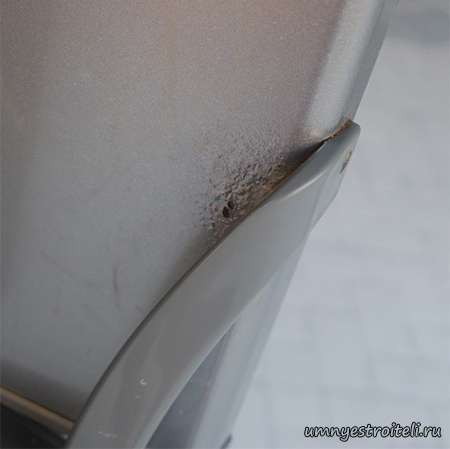 потёртые двери на холодильнике