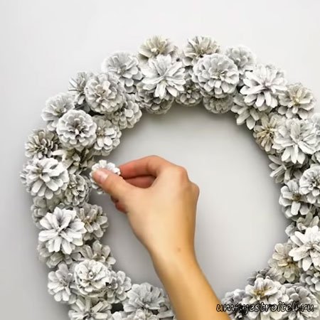 шишки клеим каскадом