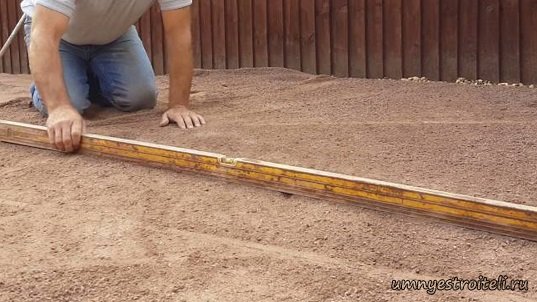 Подготовка основания под укладку тротуарной плитки