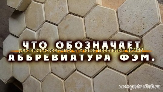 Аббревиатура ФЭМ