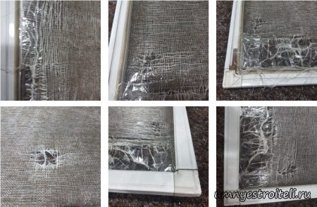 Ремонт полотна москитной сетки