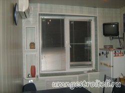 Кухня отделанная поластиком в зелёном цвете